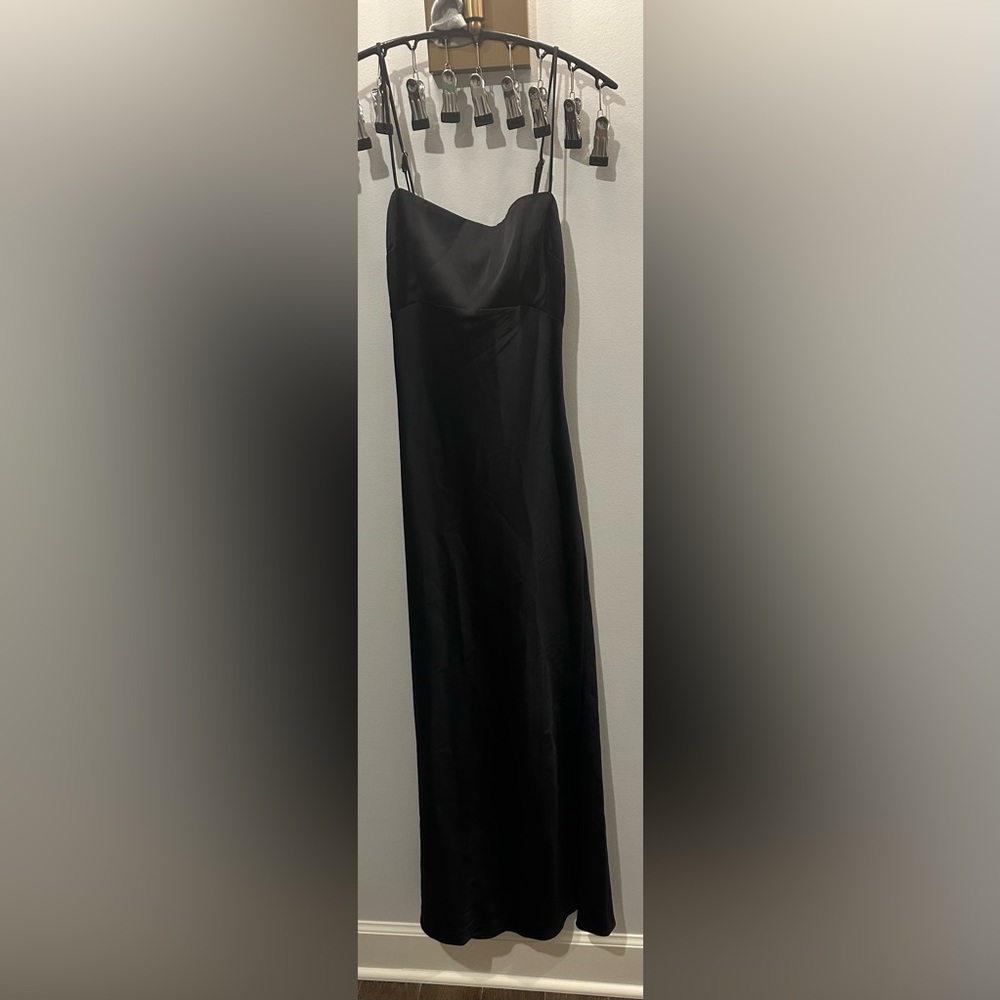 Abercrombie & Fitch Satin Cowl Back Slip Midi Dress XS